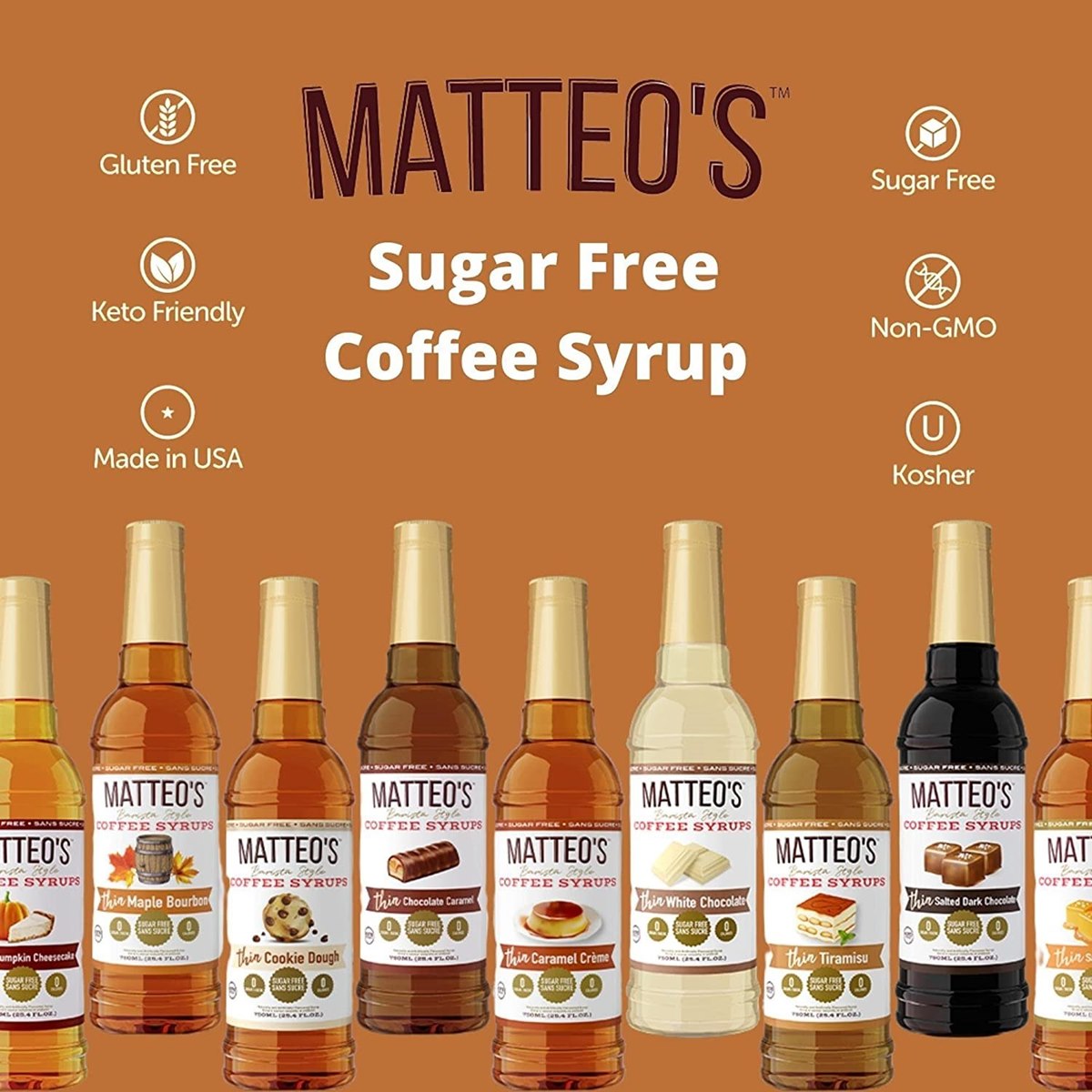 Matteos Sugar Free Coffee Syrup