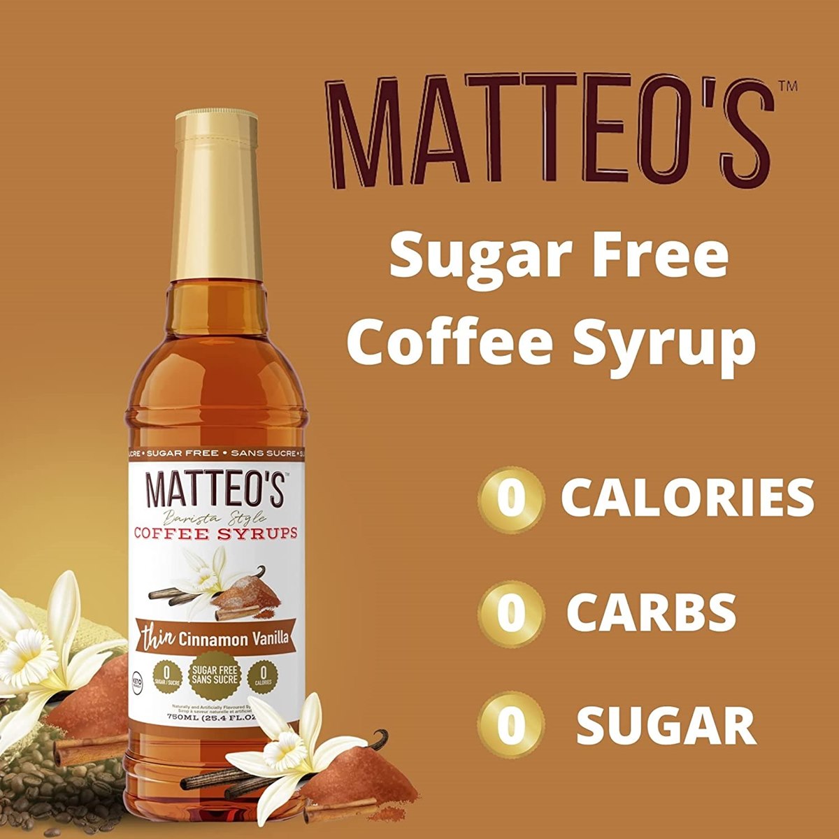 Matteos Sugar Free Coffee Syrup