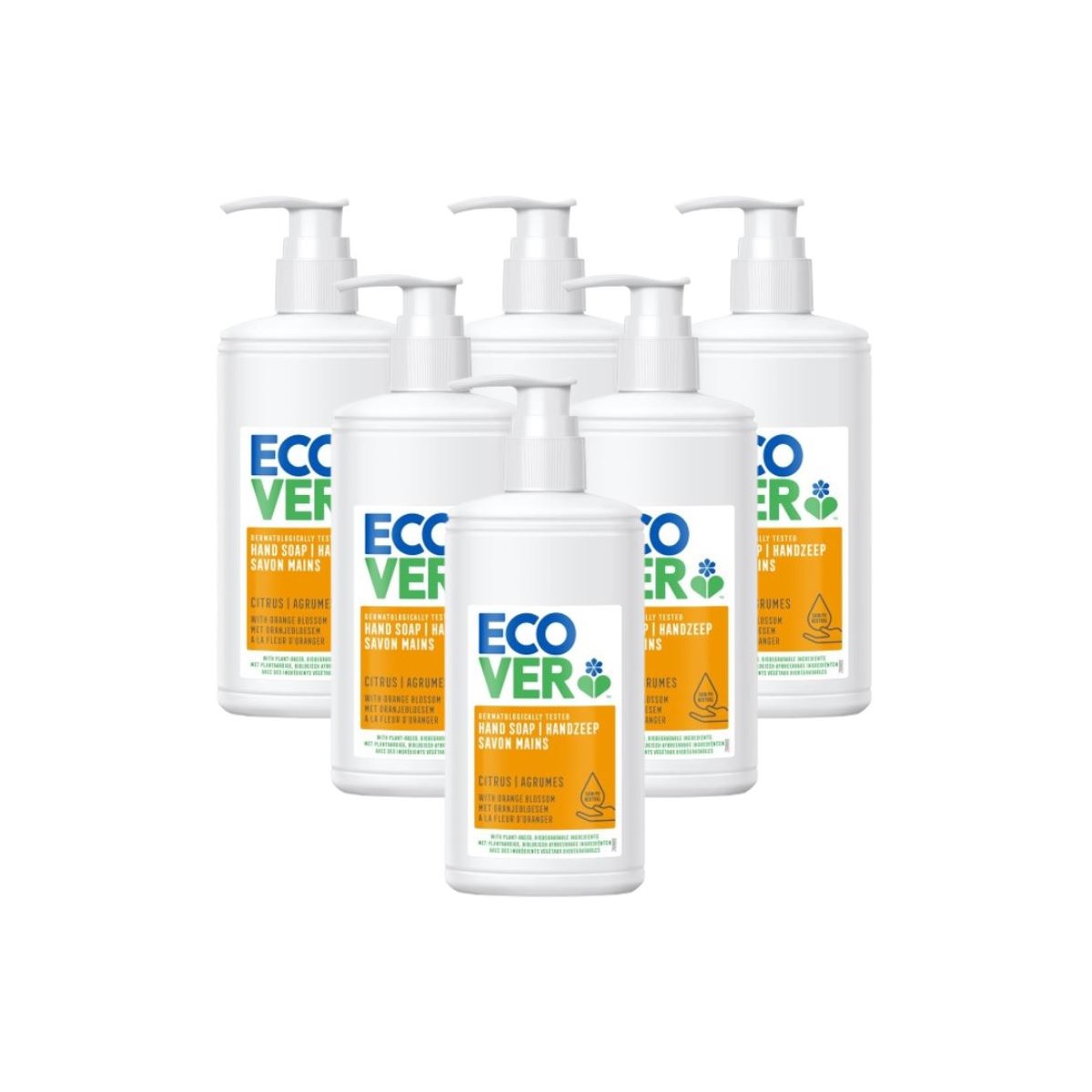 Case of 6 x Ecover Hand Wash Citrus 250ml