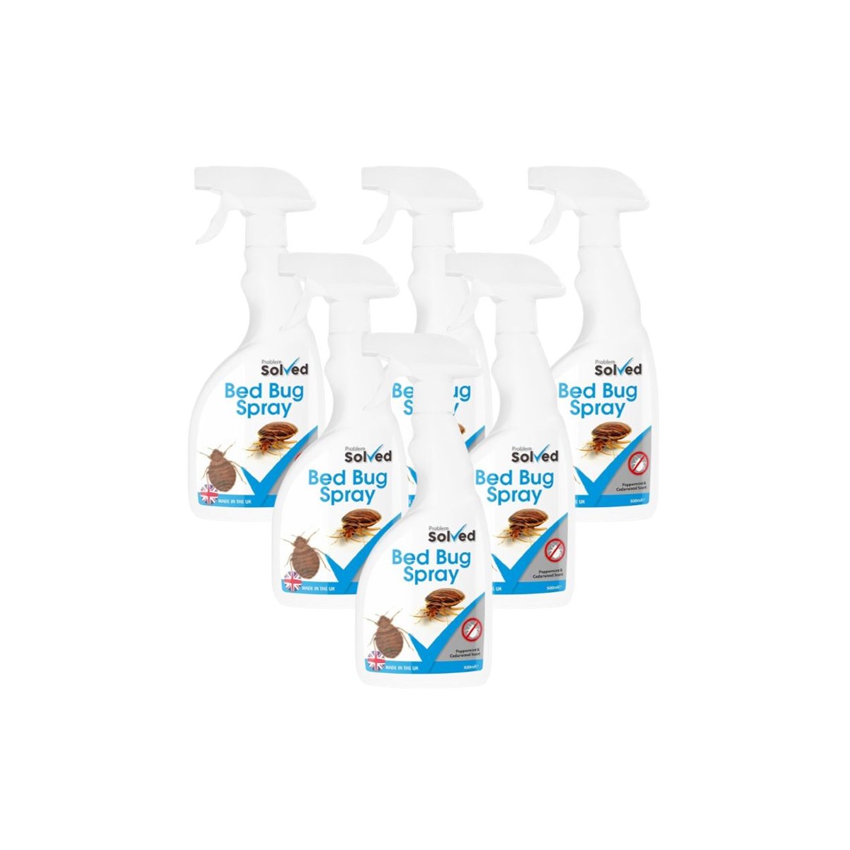 Case of 6 x Problem Solved Bed Bug Spray 500ml