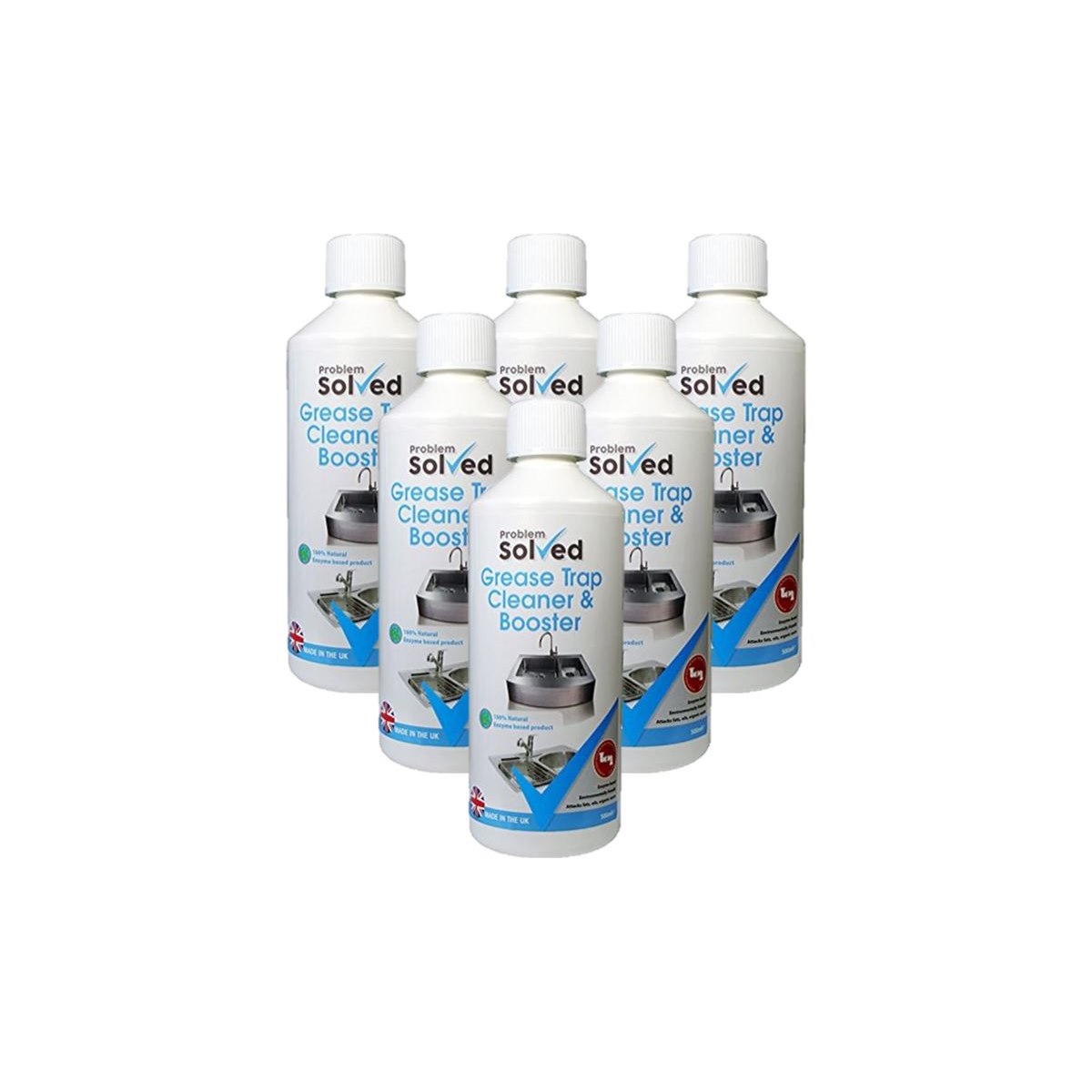 Case of 6 x Problem Solved Grease Trap Cleaner and Booster 500ml