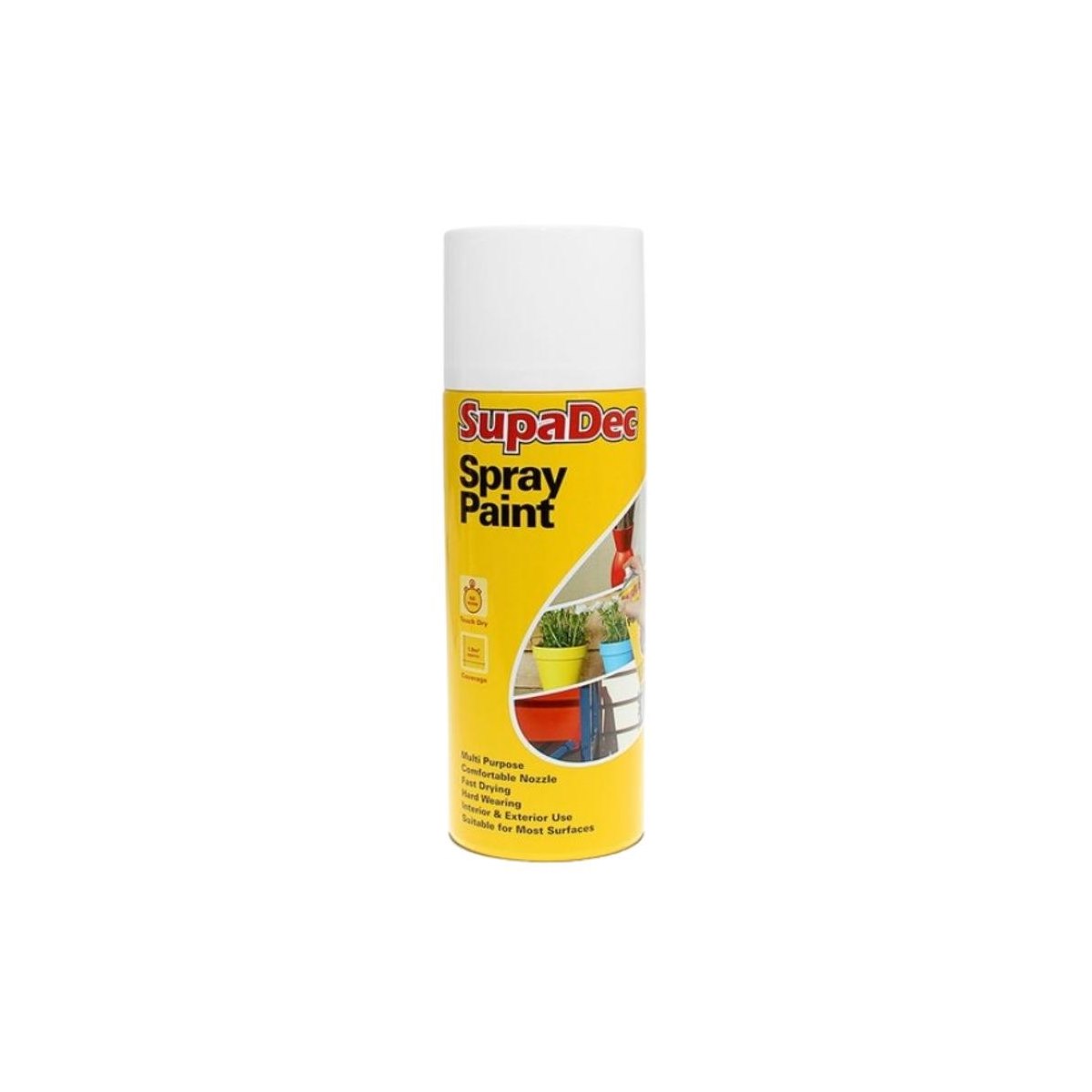 SupaDec Spray Paint GLOSS WHITE 400ml