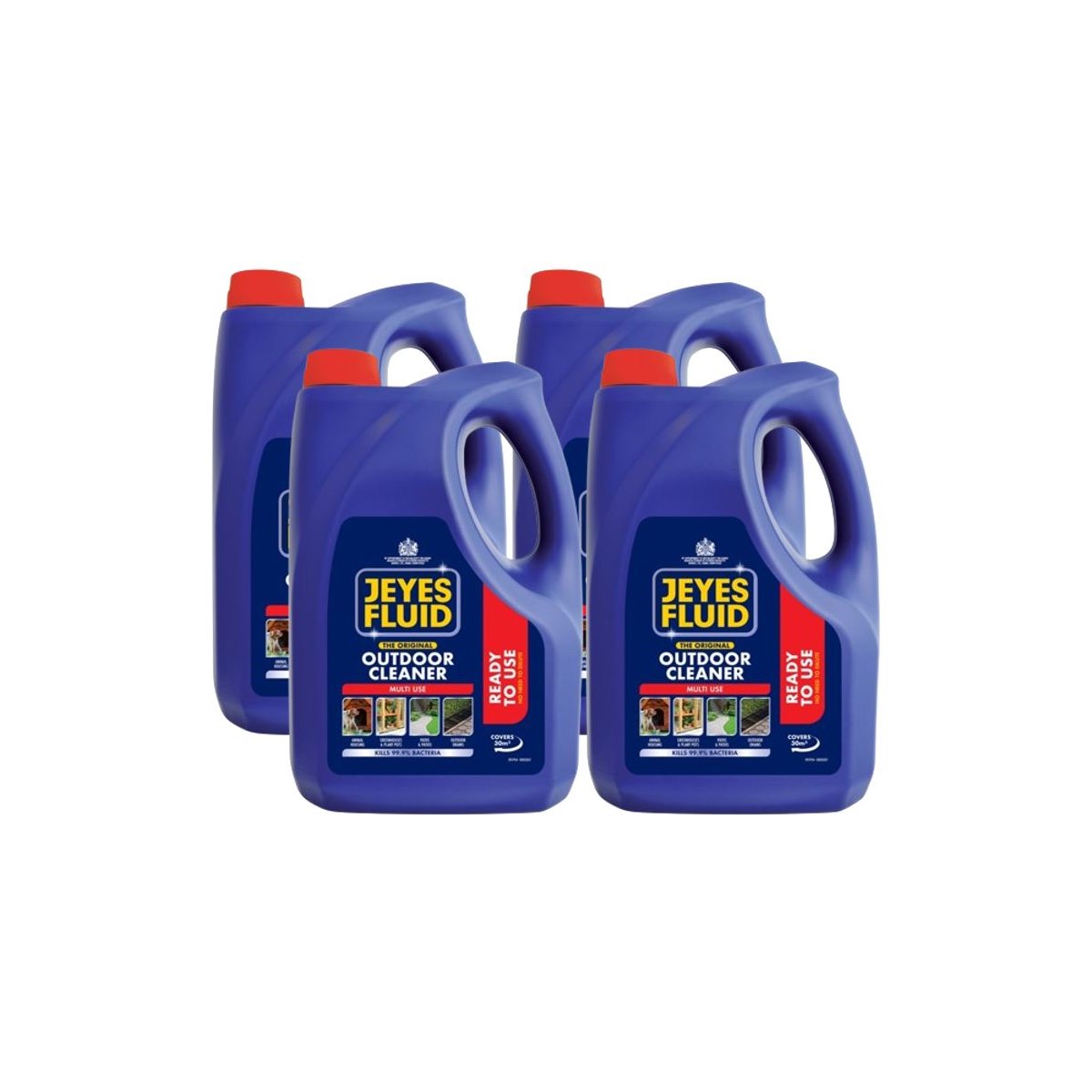 Case of 4 x Jeyes Fluid Ready to Use Outdoor Cleaner 4L