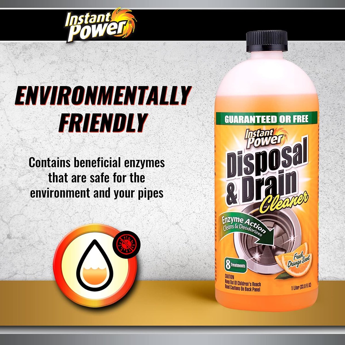 environmentally friendly waste disposer cleaner