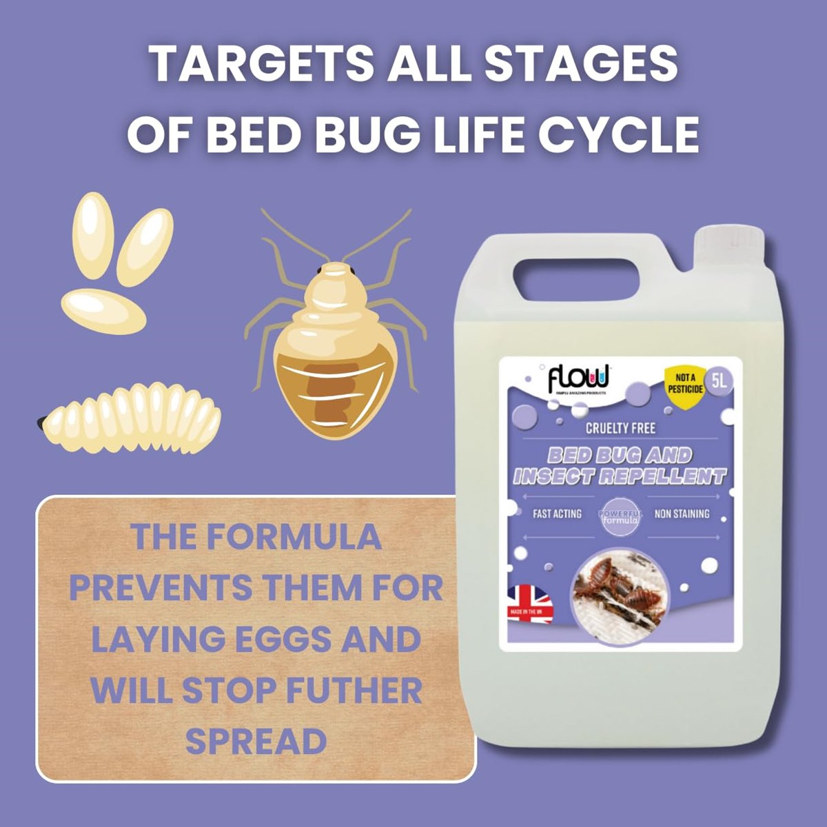 fast acting bed bug repellent spray