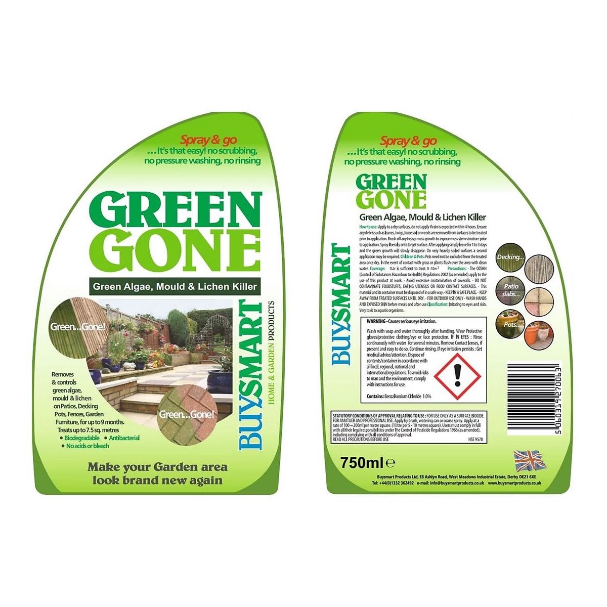 How to Use Buy Smart Green Gone 750ml