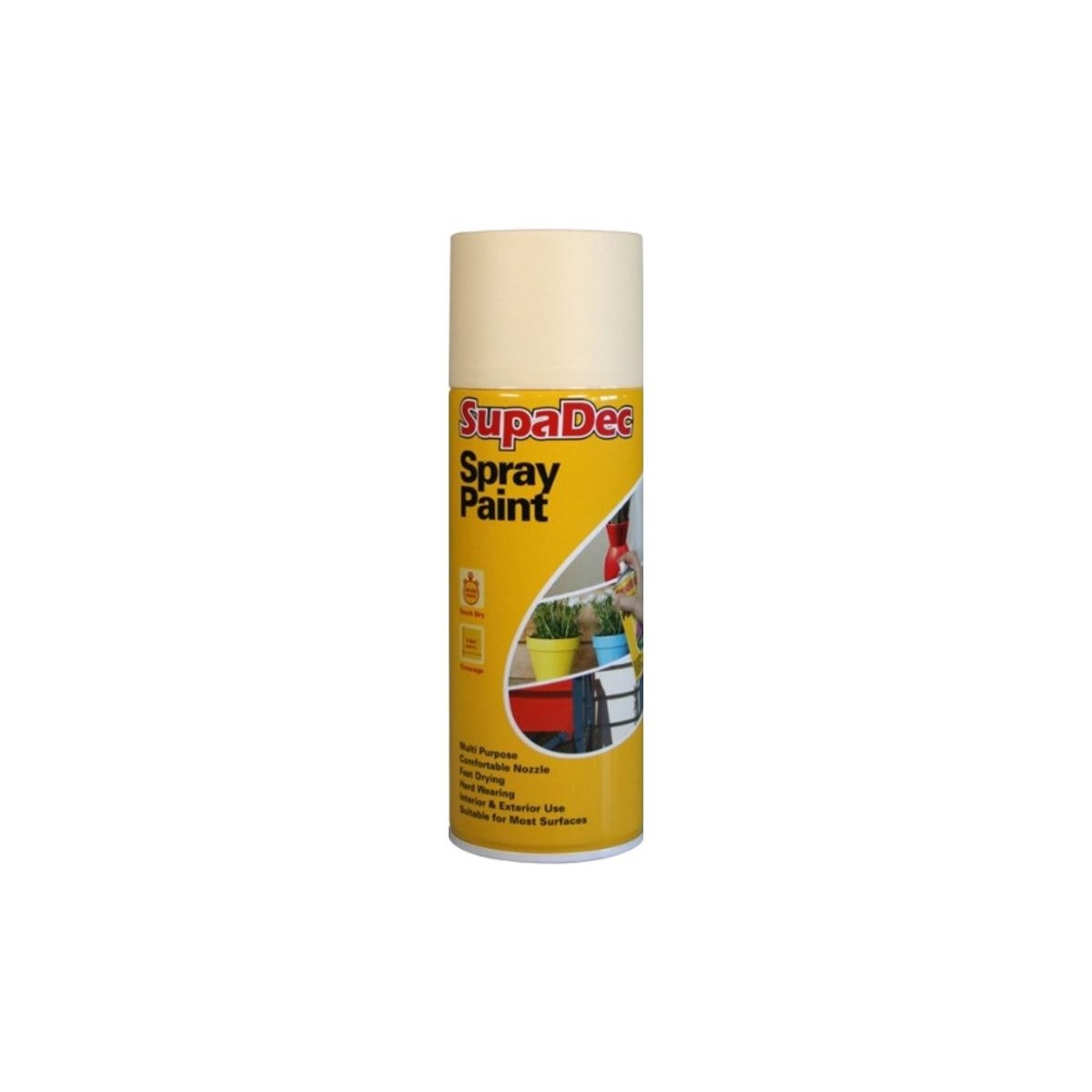 SupaDec Spray Paint CREAM 400ml