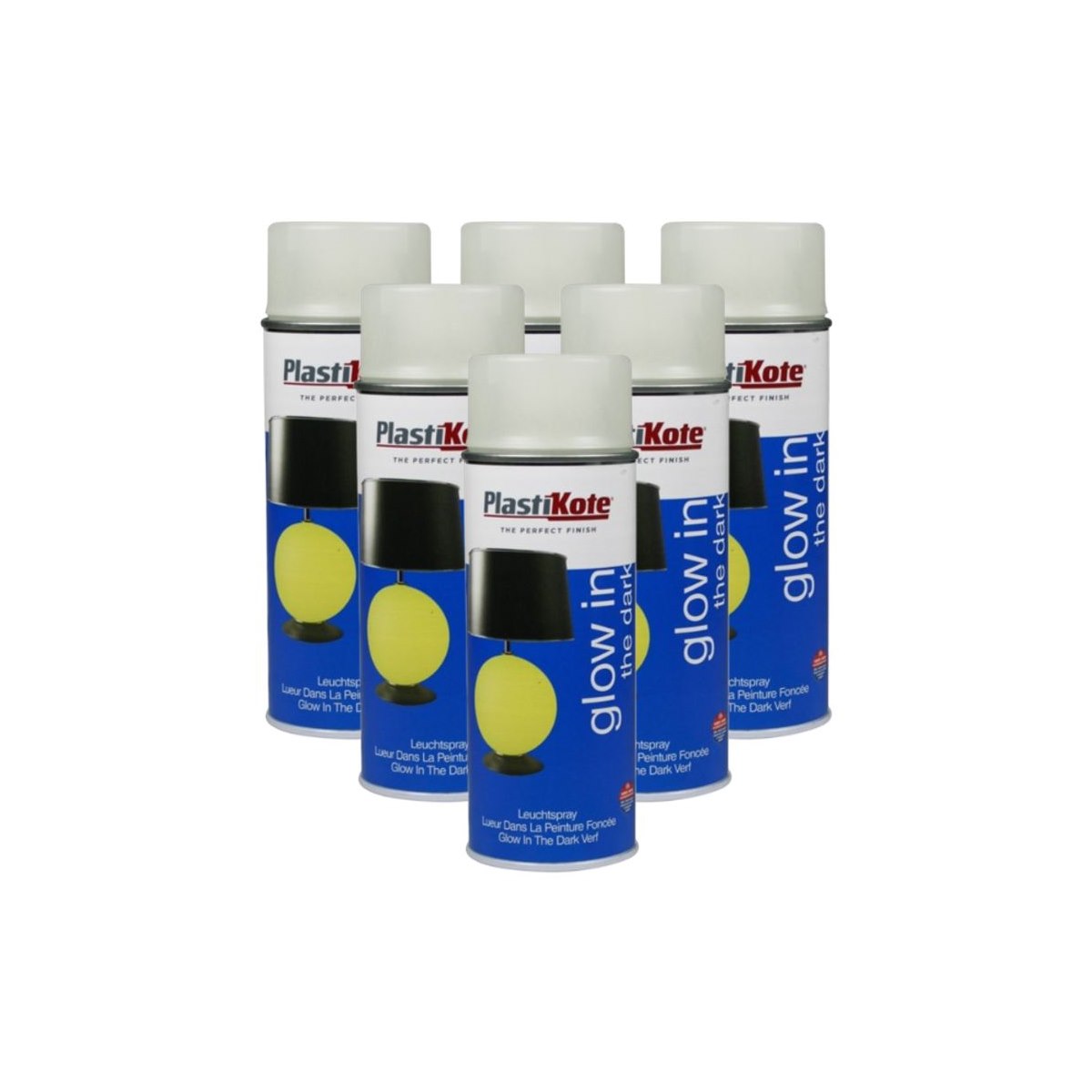 Case of 6 x PlastiKote Glow in the Dark Paint 400ml