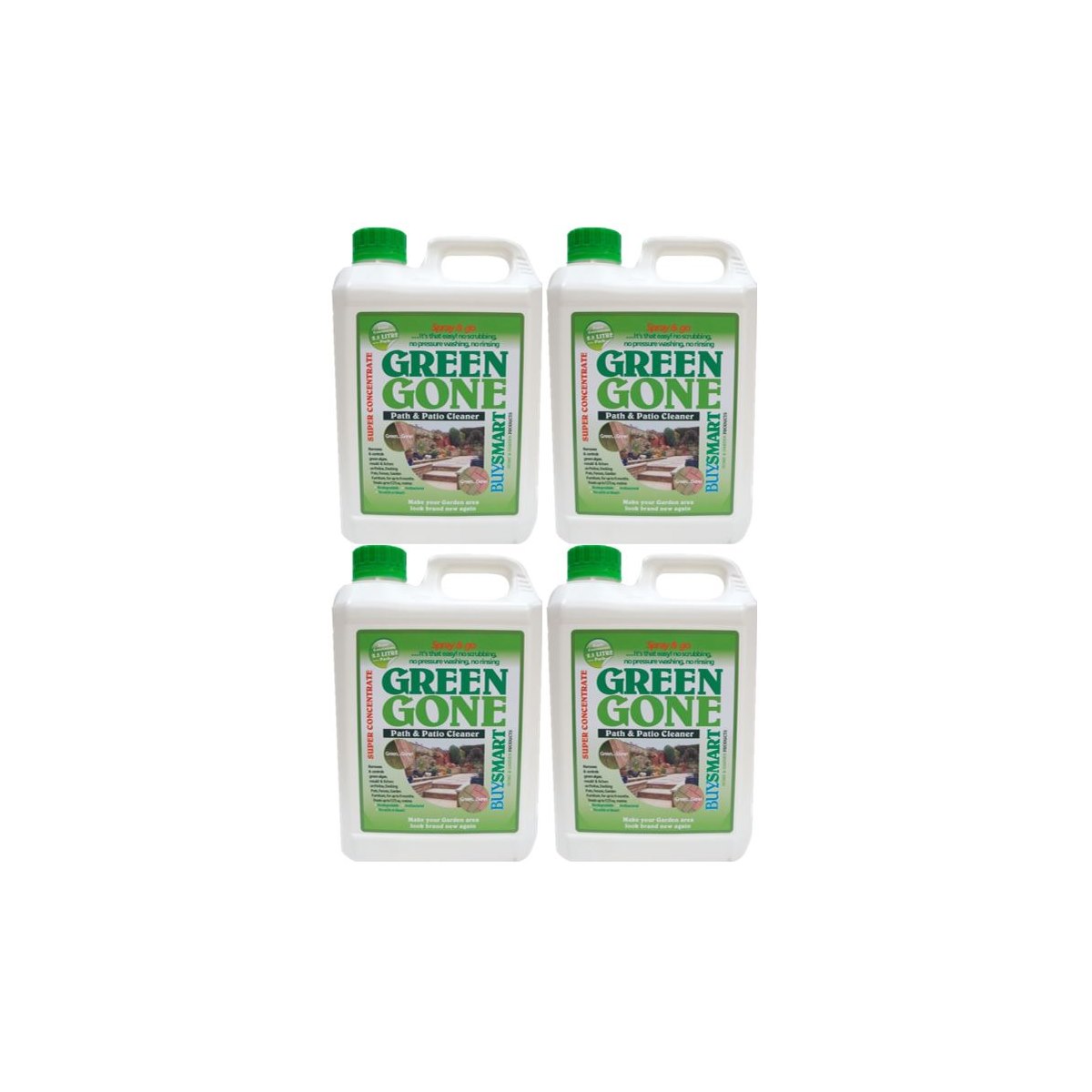 4 x Green Gone Conc Path and Ptio Cleaner 2.5L