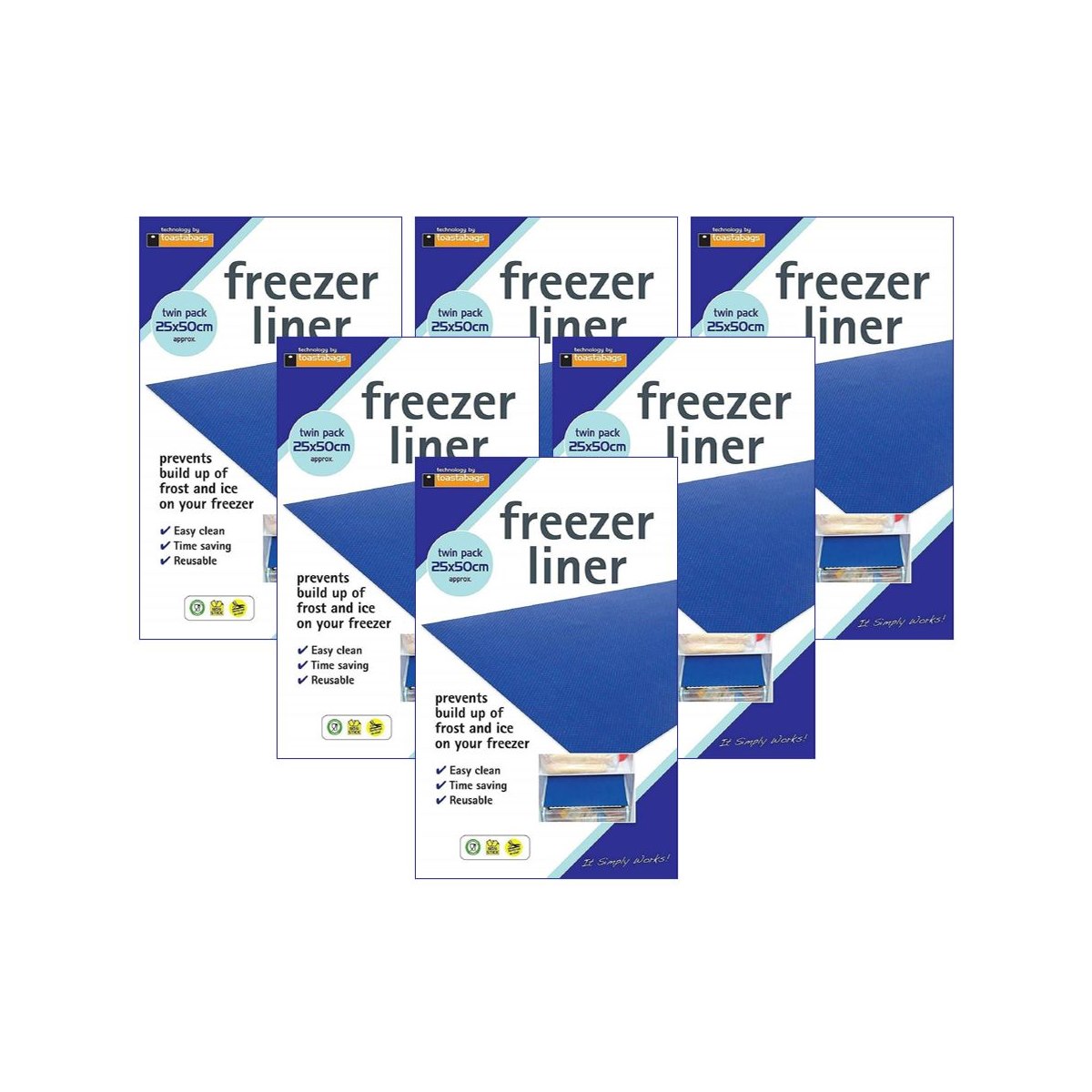 6 x Toastabags Freezer Liner twin Pack