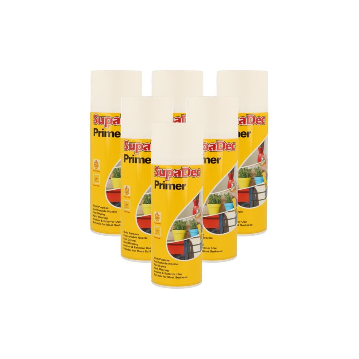 Case of 6 x SupaDec Spray PRIMER WHITE 400ml