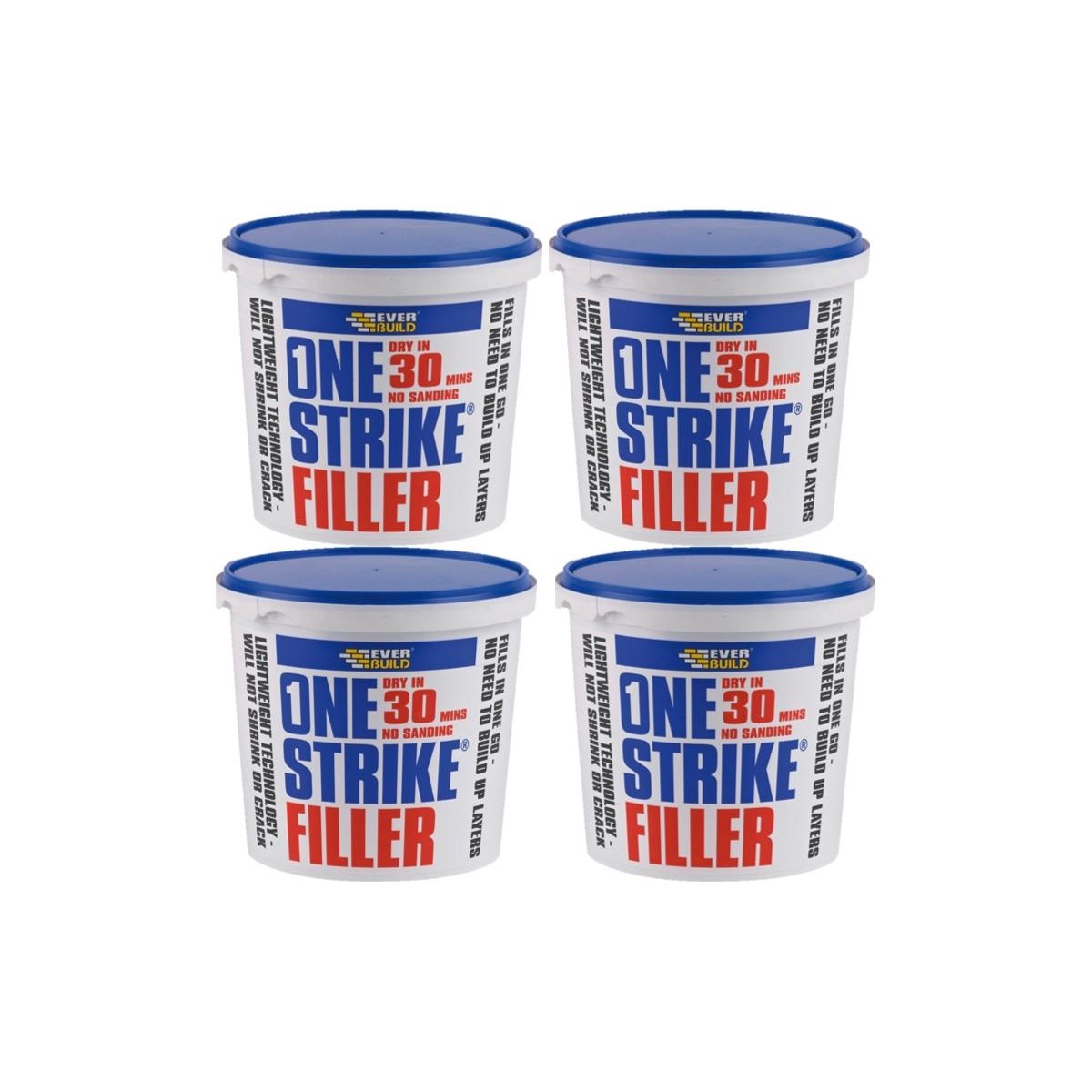 1kg One Strike Filler x 4