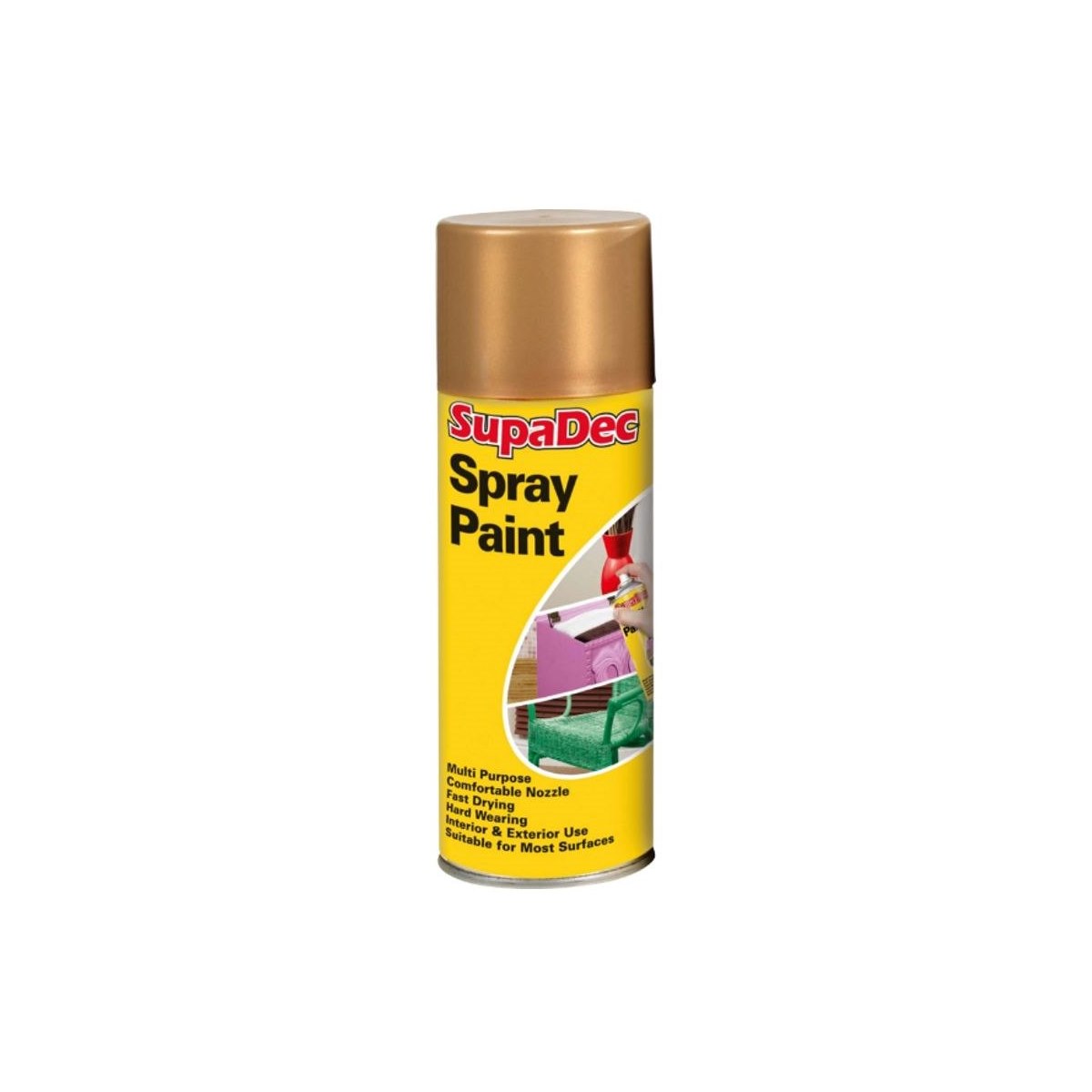 SupaDec Spray Paint GOLD 400ml