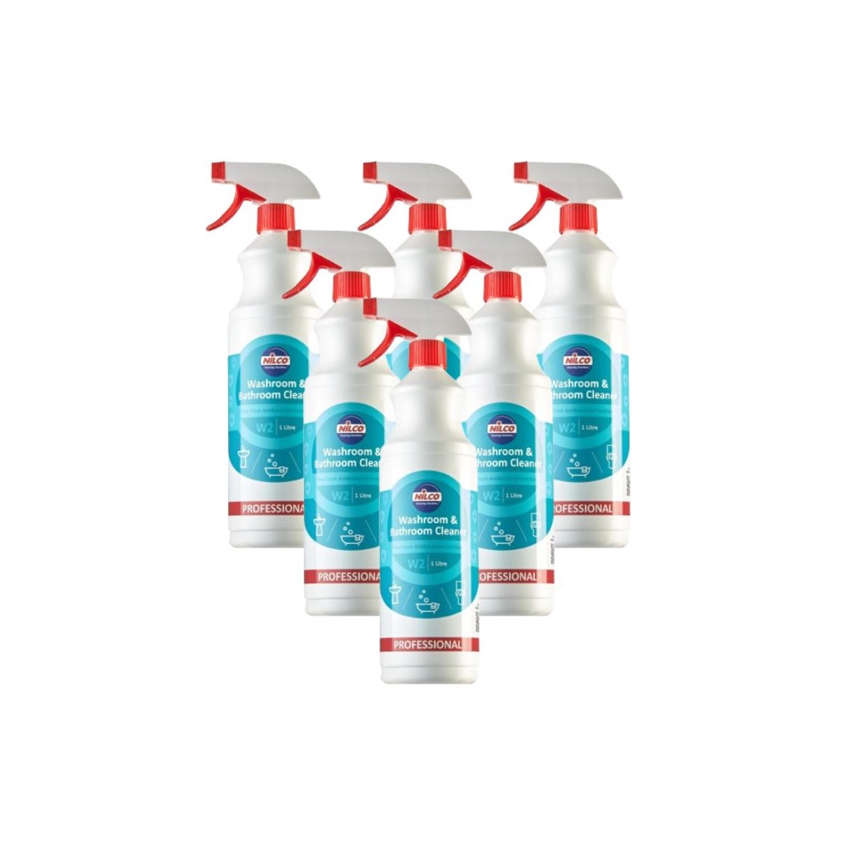 Case of 6 x Nilco Washroom & Bathroom Cleaner 1L