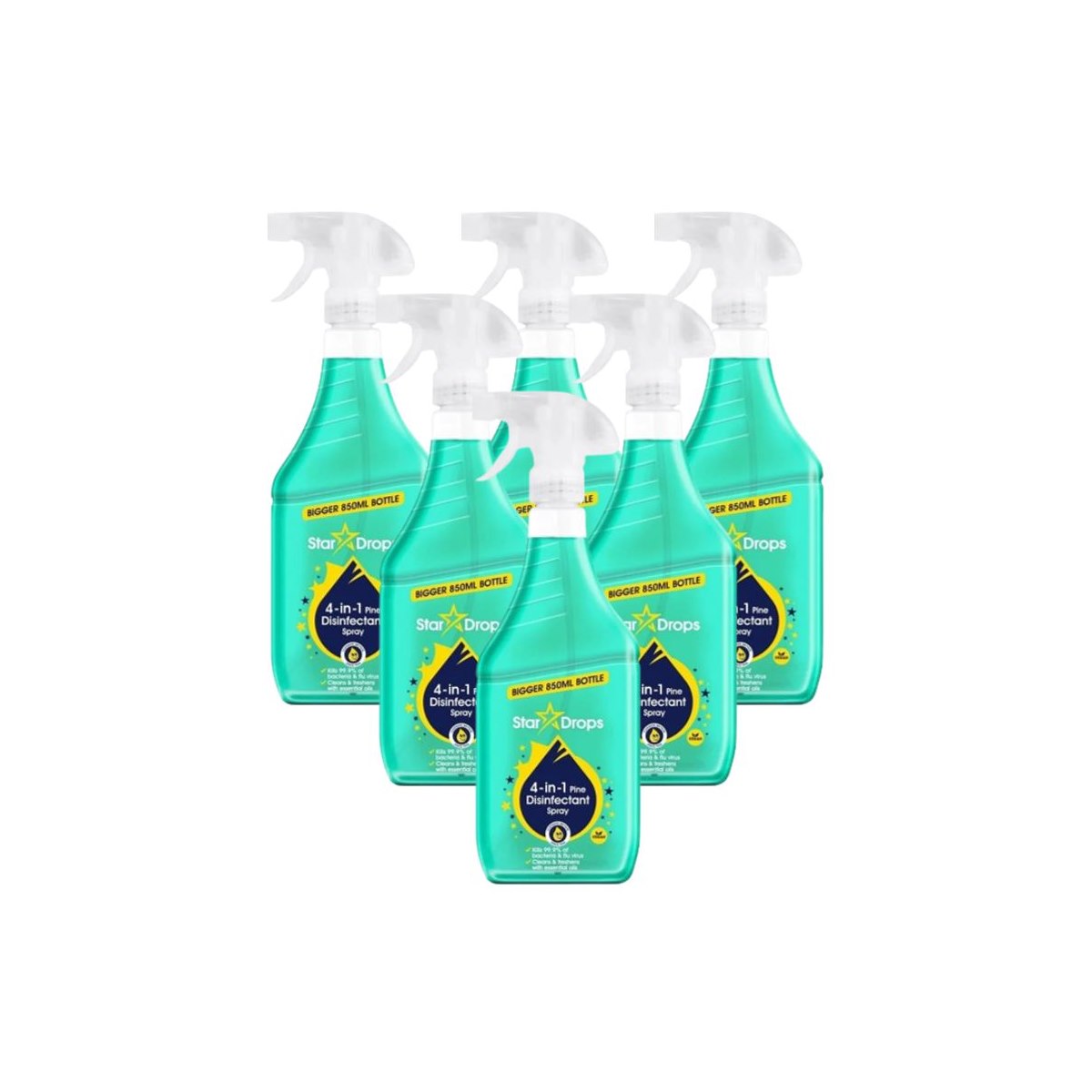 Case of 6 x Stardrops Pine Scented Disinfectant 850ml