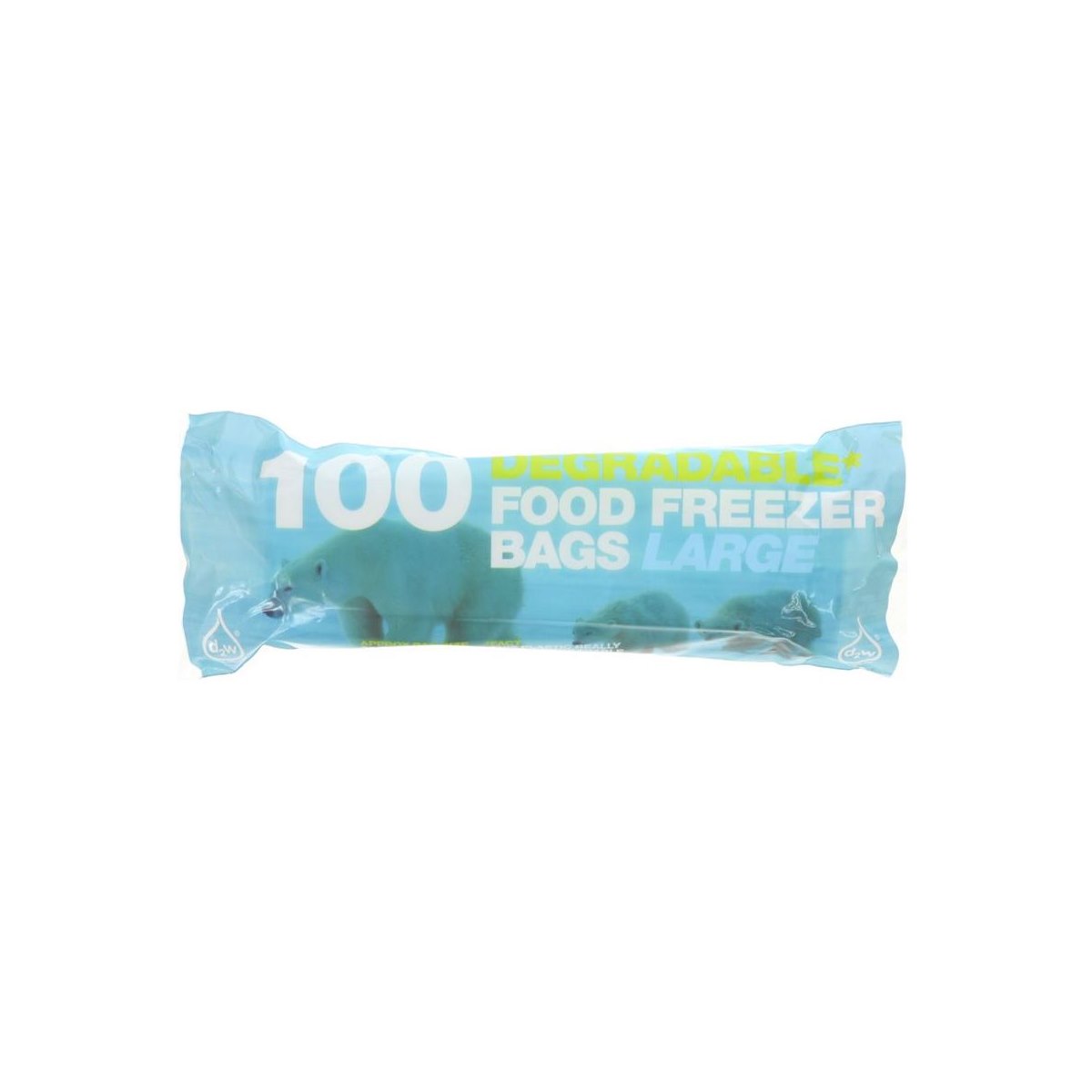 100 Degradable Freezer Food Bags Large