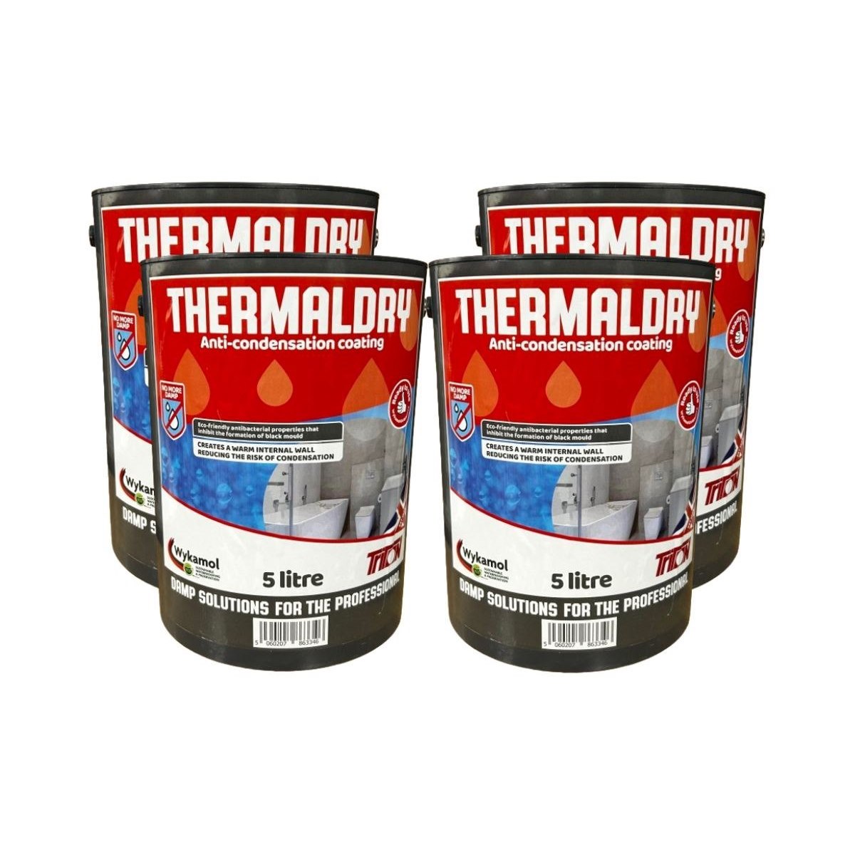 4 x Thermal Dry Anti Condensation Coating 5L