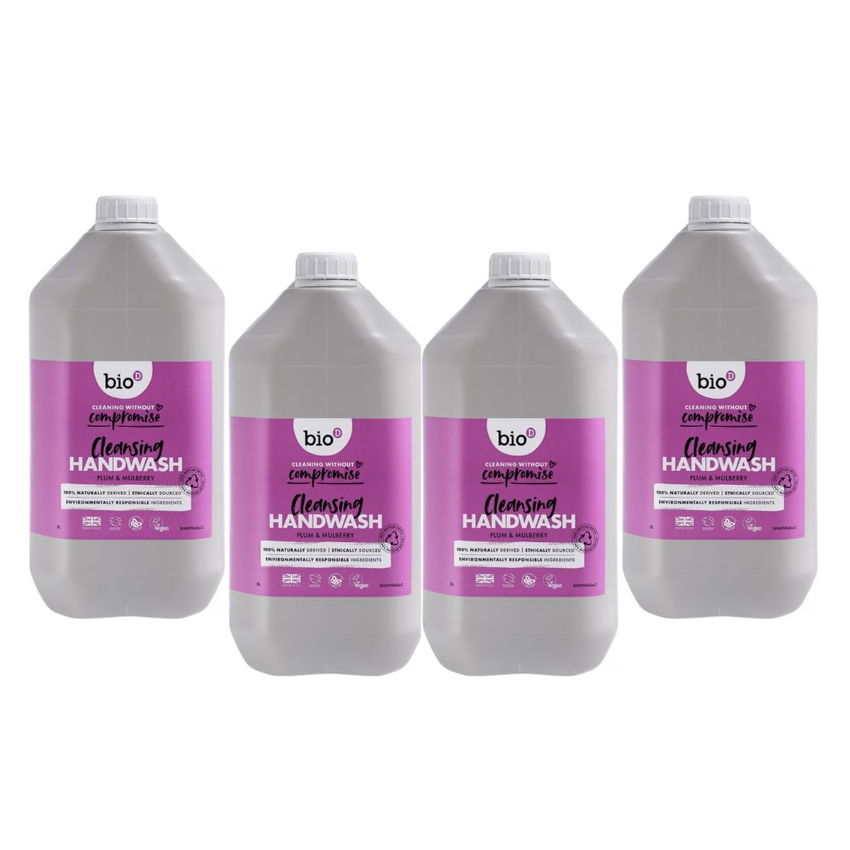 Case of 4 x Bio D Plum and Mulberry 5L Hand Wash