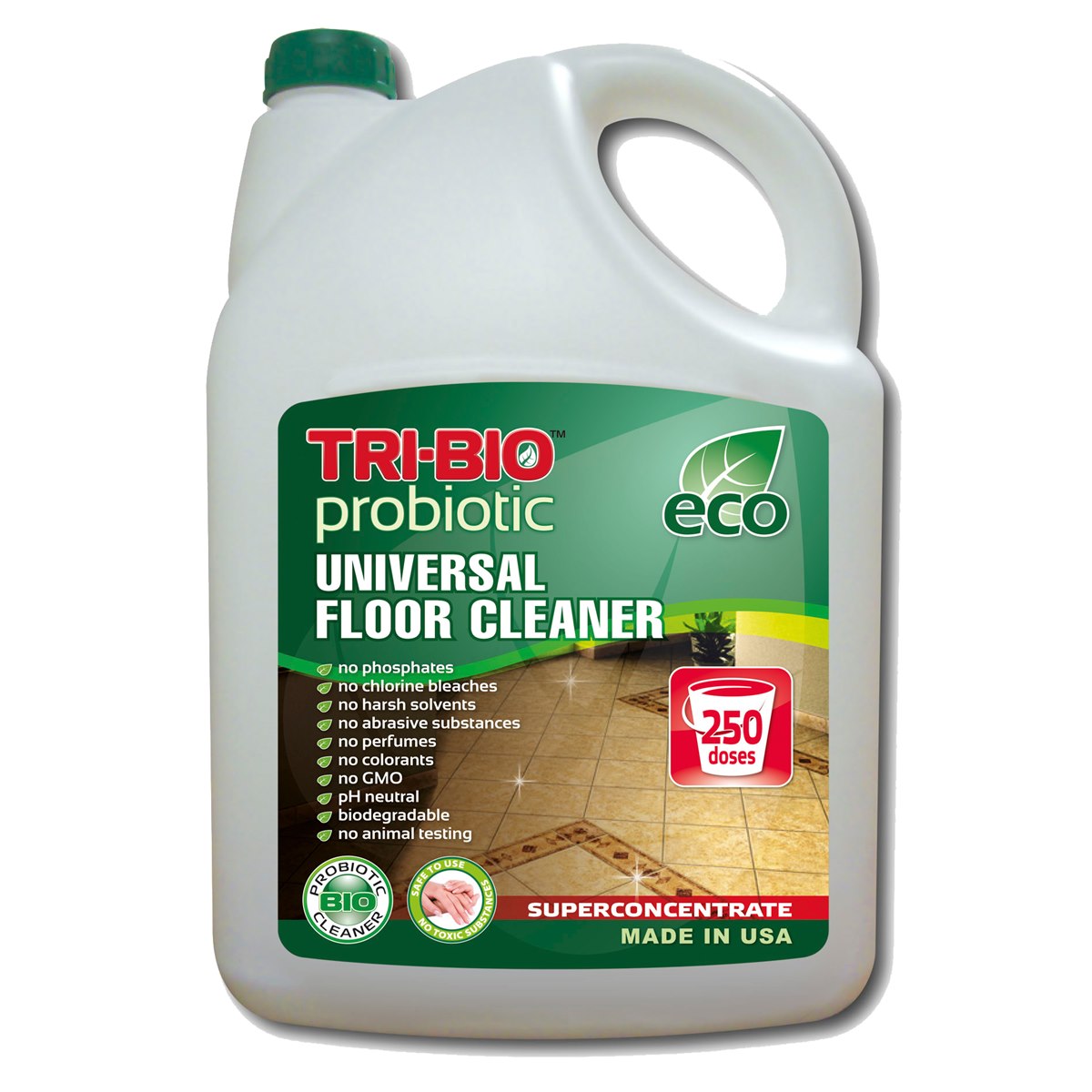 Tri-Bio Eco Concentrated Probiotic Universal Hard Floor Cleaner Refill 4.4 Litre