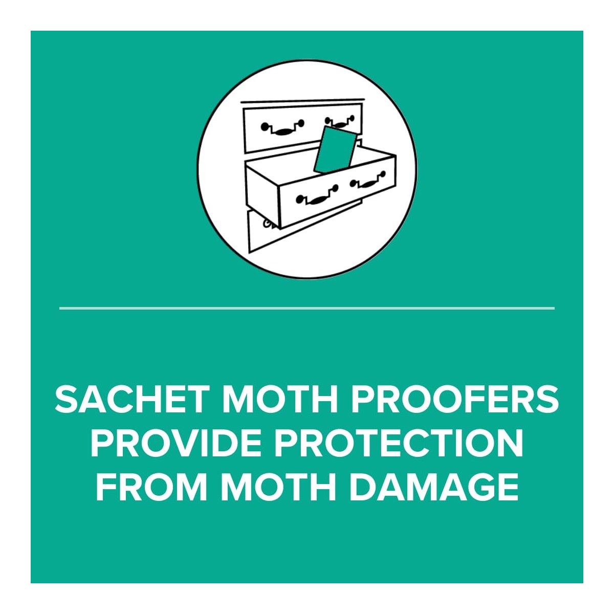 moth killer sachets for use in drawers