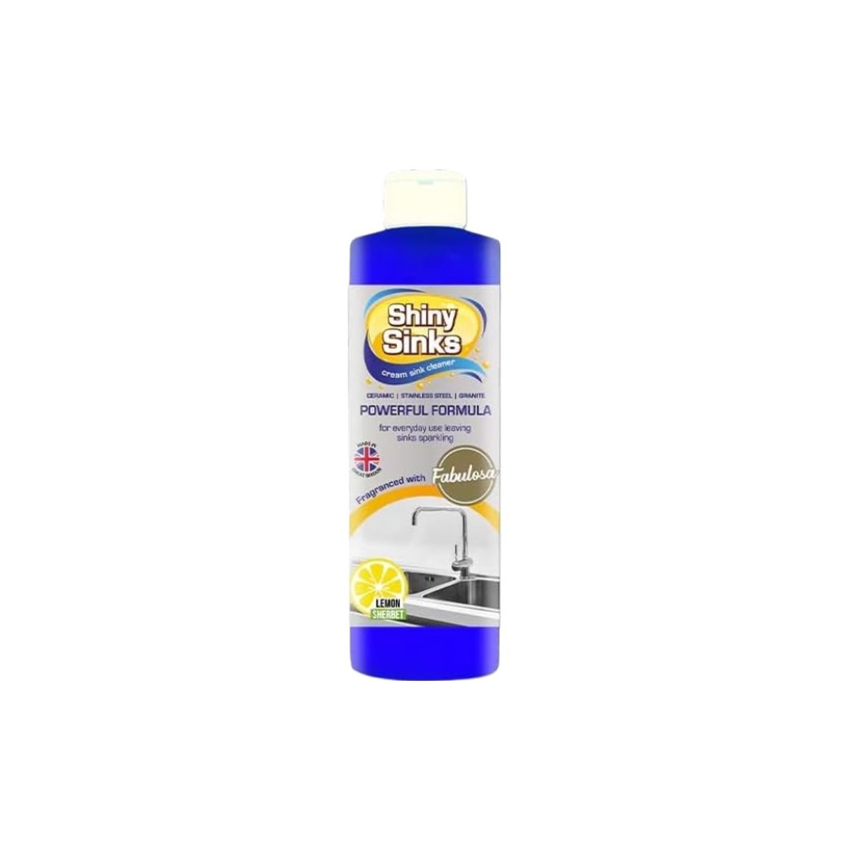 Shiny Sinks Cream Sink Cleaner Lemon Sherbet Scent 250ml