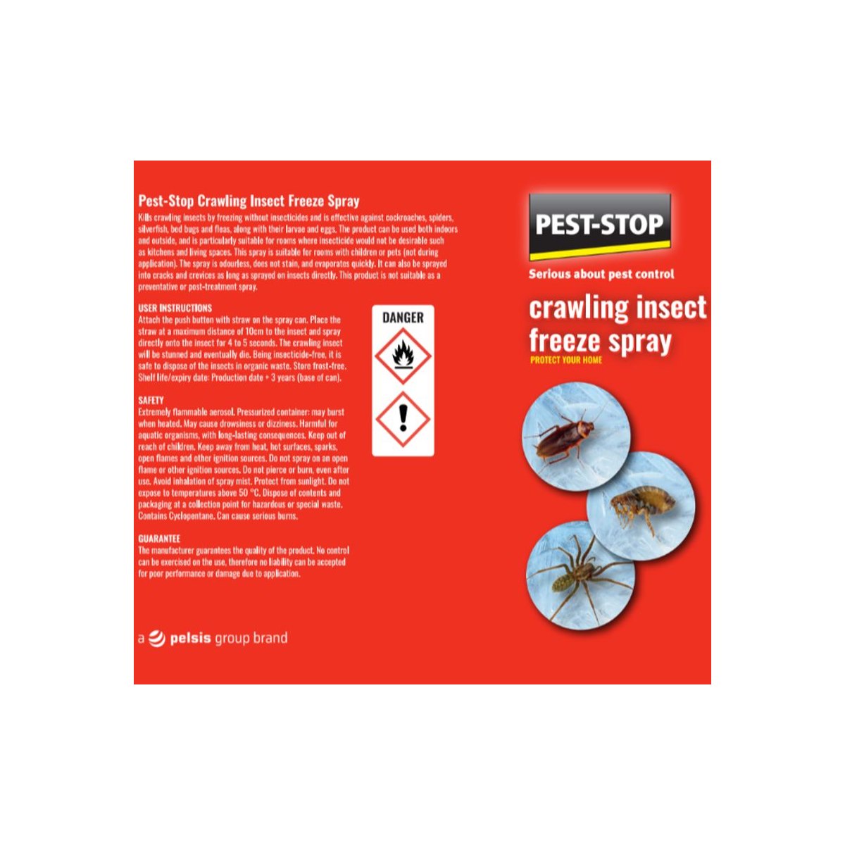 How to Use Pest Stop Crawling Insect Freeze Spray 400ml