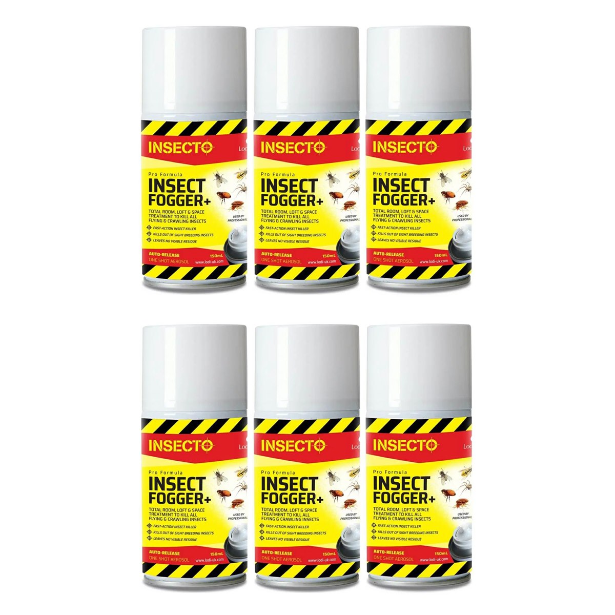 Case of 6 x Insecto Pro Formula Insect Fogger 150ml