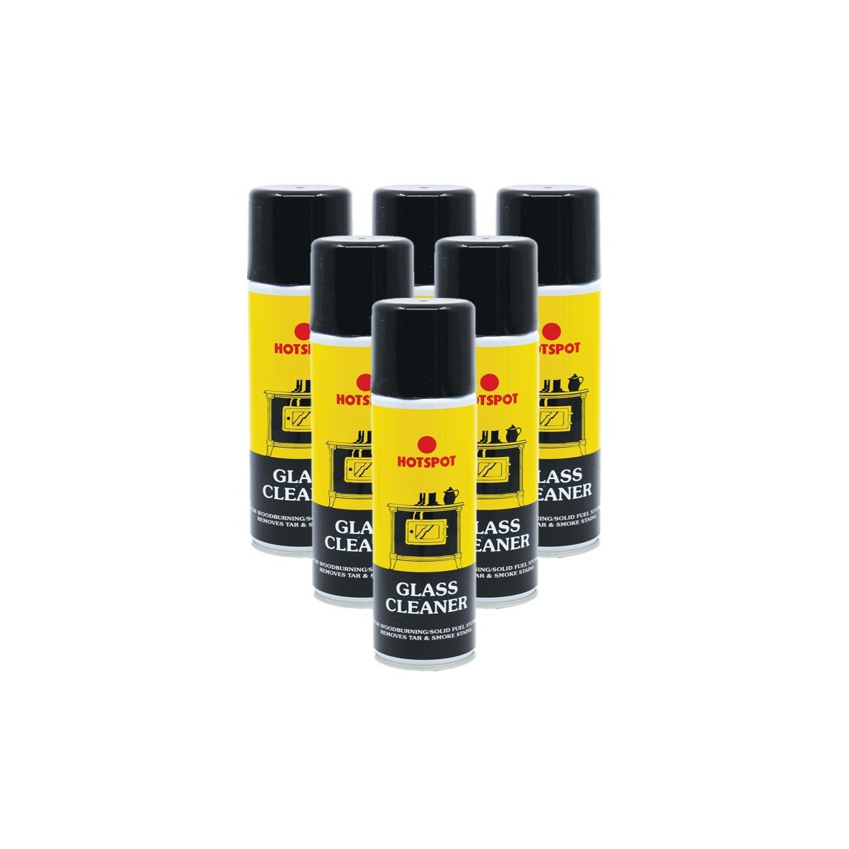 Case of 6 x Hotspot Glass Cleaner Aerosol 320ml