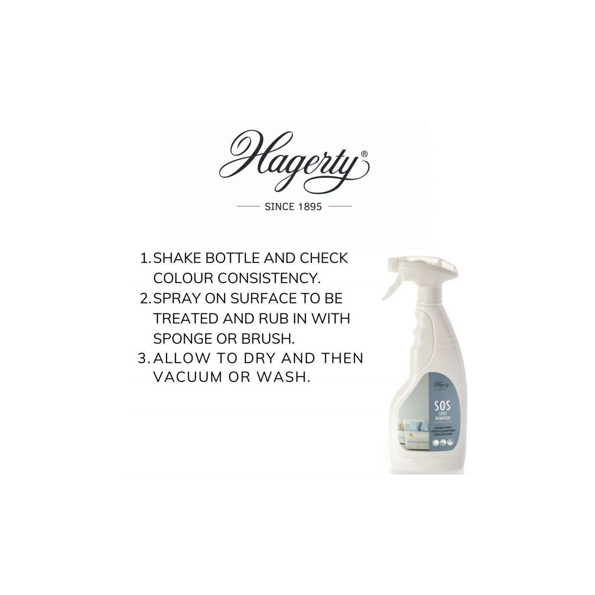 How to use Hagerty's SOS Spot Remover 500ml