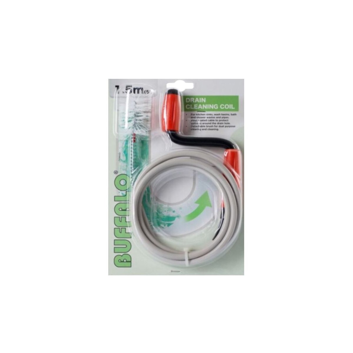Buffalo Drain Cleaning Coil 1.5m 5in