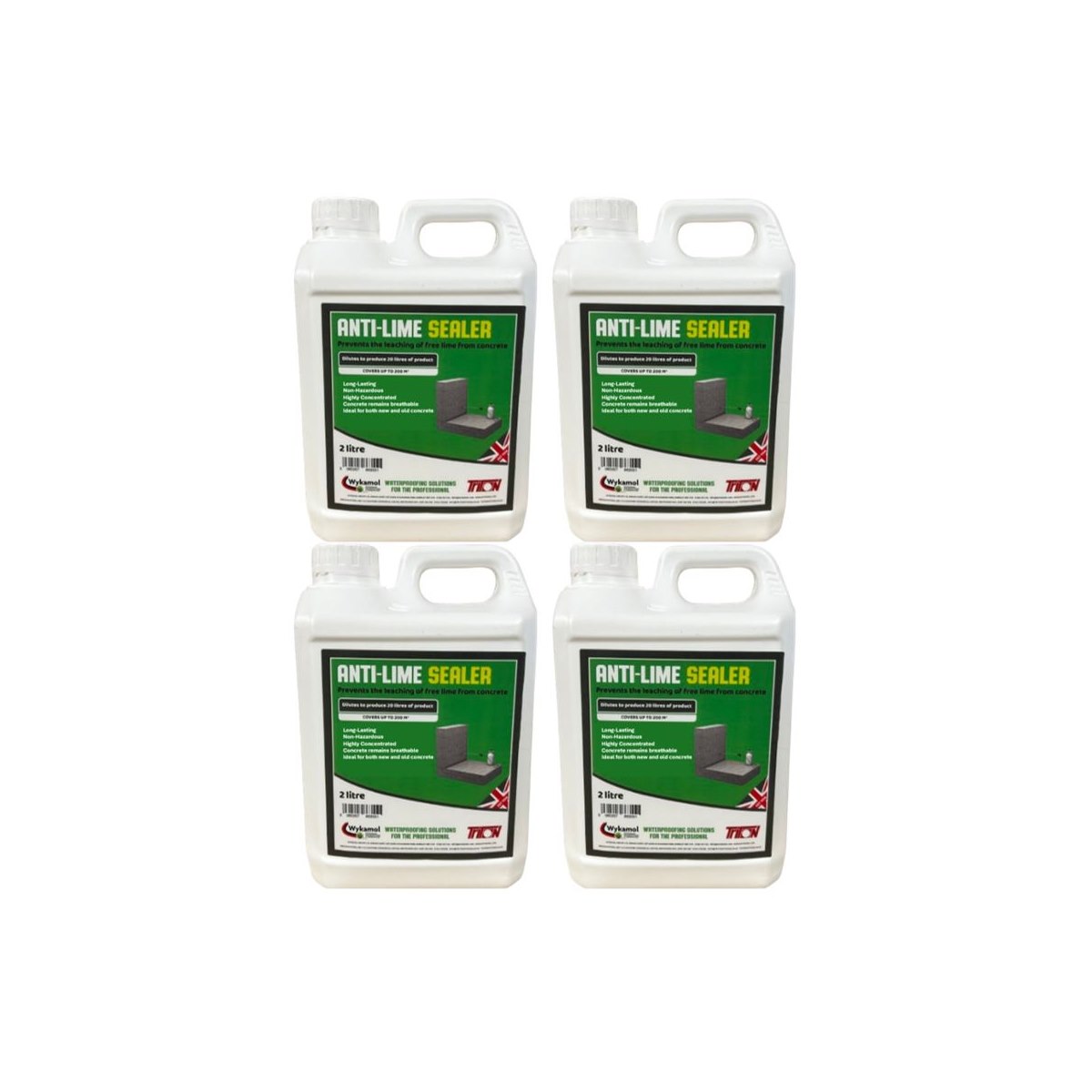 Case of 4 x Anti-Lime Sealer Conc 2L Wykamol