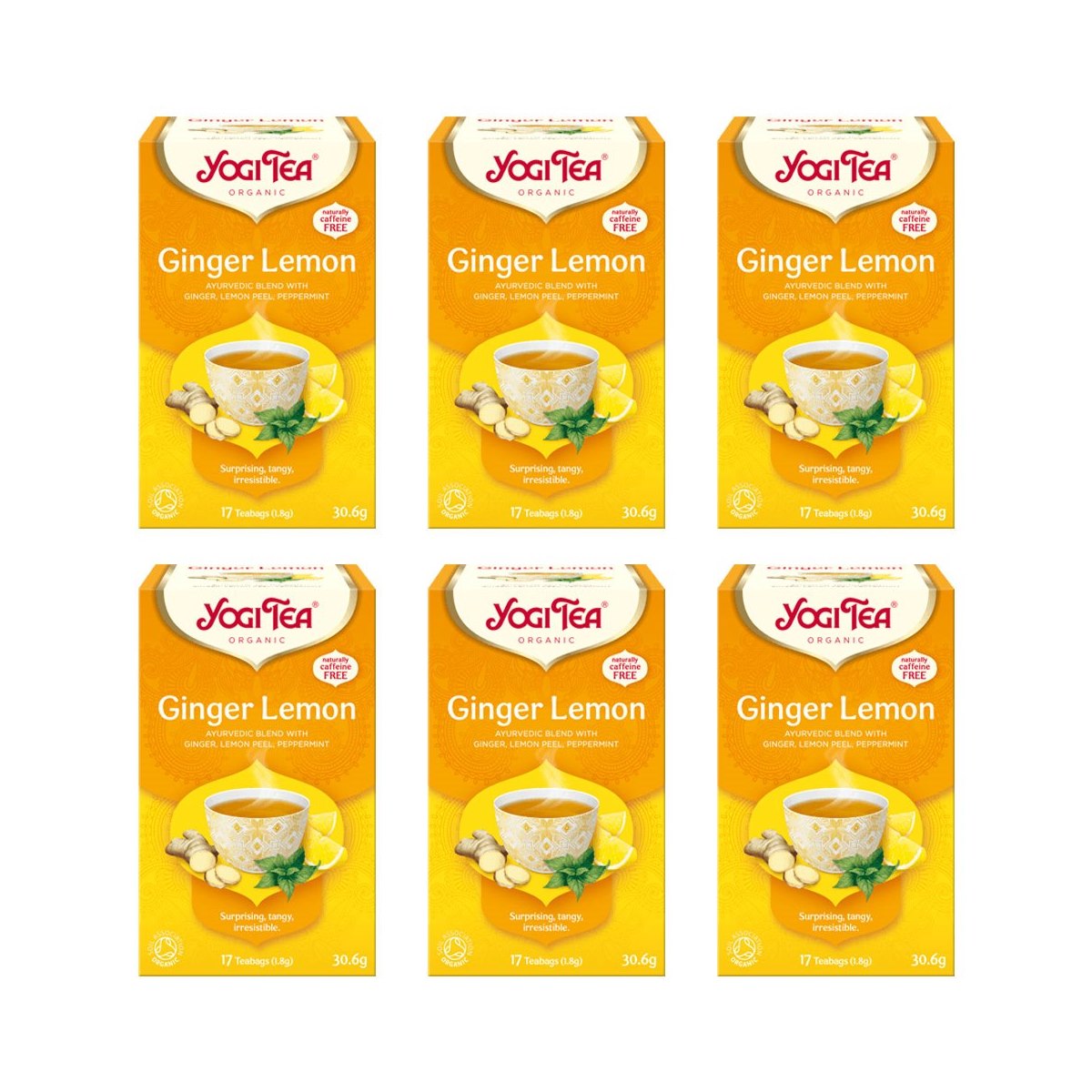 Case of 6 x Yogi Tea Ginger Lemon 102 Bags