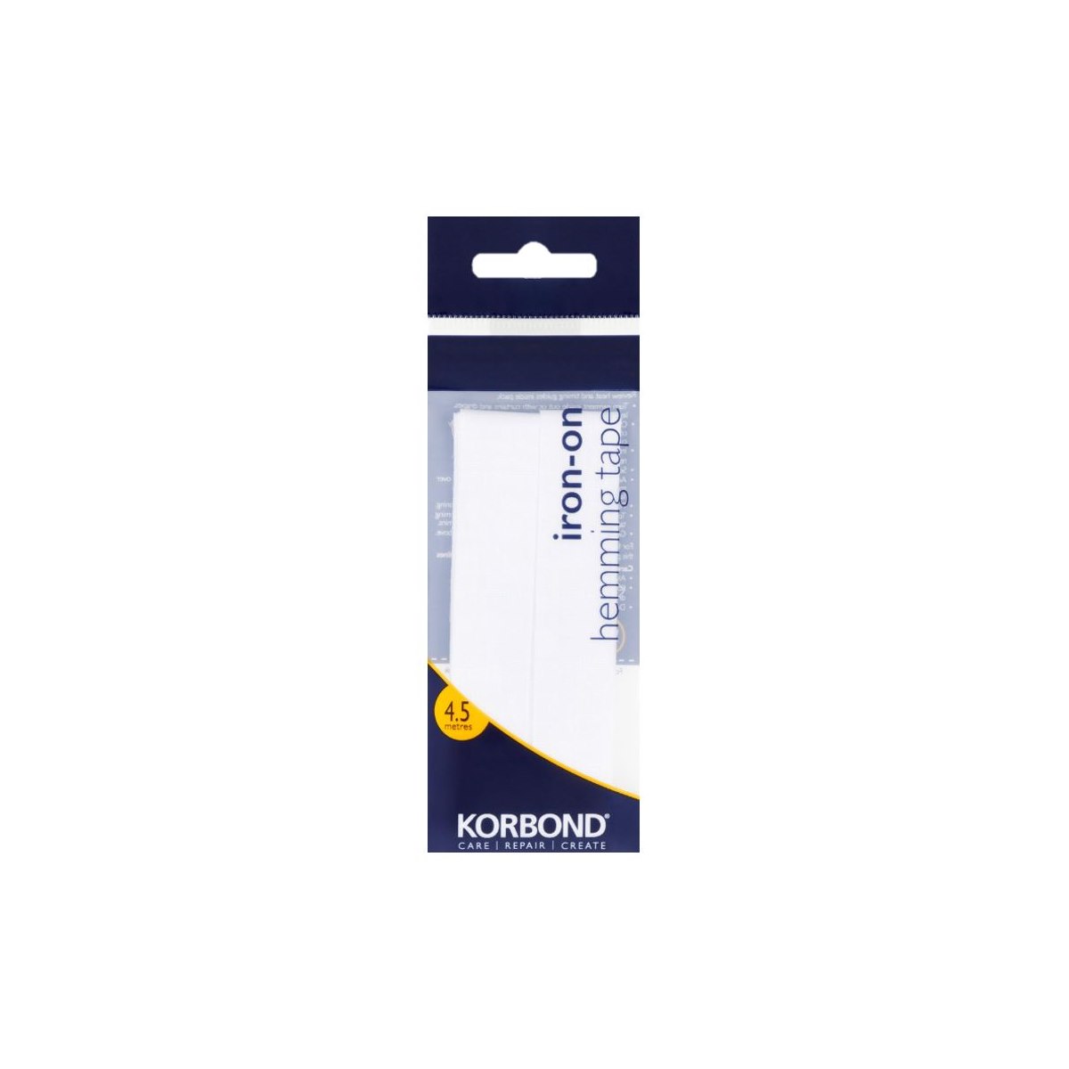 Korbond Hemming Tape White 4.5m